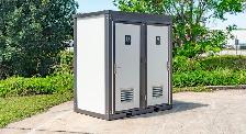 Cabine de toilette portative double - Photo 3