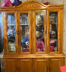 Light Wood Hutch
