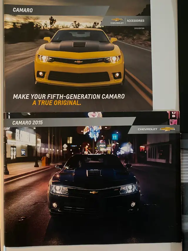 Chevrolet Camaro Brochure collection including  ZL1 & Z28