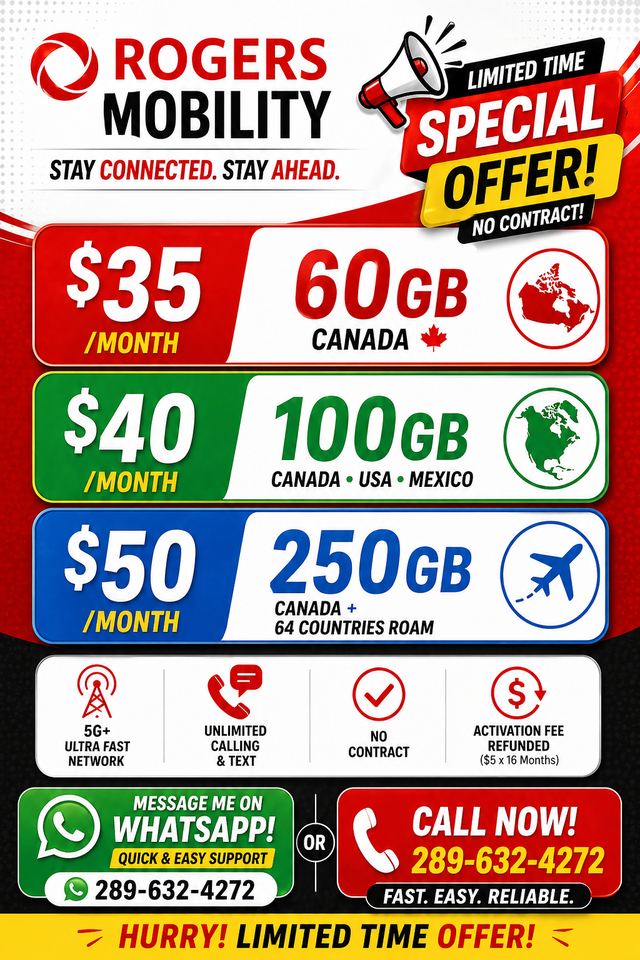 Best Phone Plans in Canada at $35 Unlimited Data