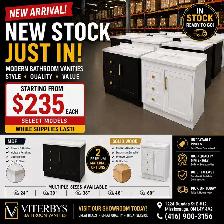 New Bathroom Vanities & More – Just Arrived