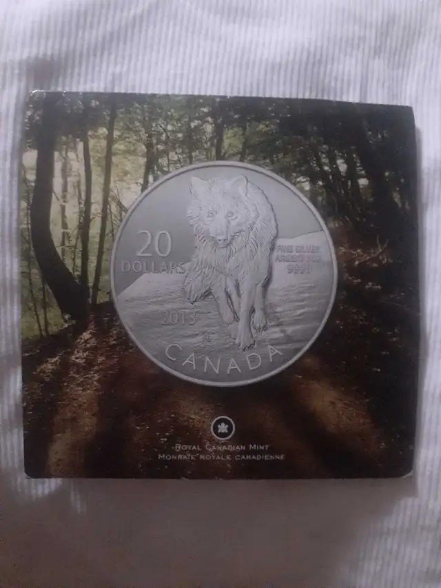 Royal Canadian Mint Wolf coin