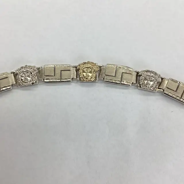 bracelet en argent médusa