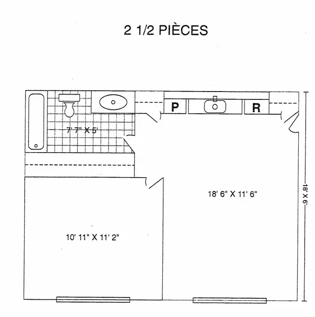 2 1/2 chambre fermée - Photo 6