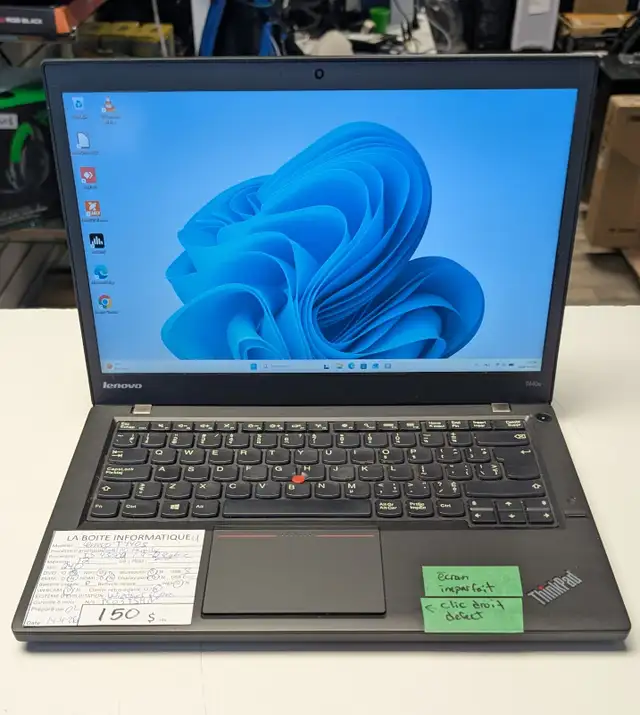 Lenovo ThinkPad T440s i5-4300U 12Go RAM SSD 240Go 14' – HDMI