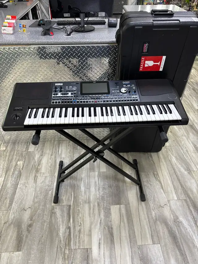 Korg PA1000 Arranger Keyboard With Case (Stand not Included)