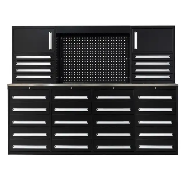 Armoire d'atelier de 2,13 m – Établi avec 28 tiroirs - Photo 2