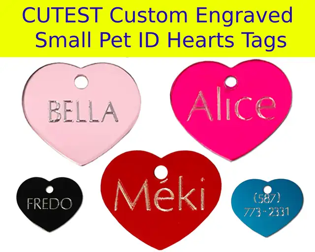 Only $ 5.99 Pet ID Tag - Custom Engraved Cat Dog Puppy & Collars