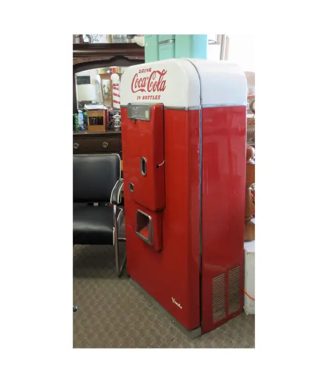VINTAGE COCA COLA BOTTLES 'VENDO' VENDING MACHINE - Photo 2