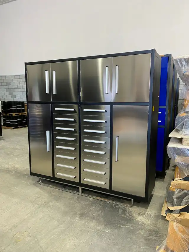 Armoire d'atelier de 2,13 m – Établi avec 16 tiroirs - Photo 2