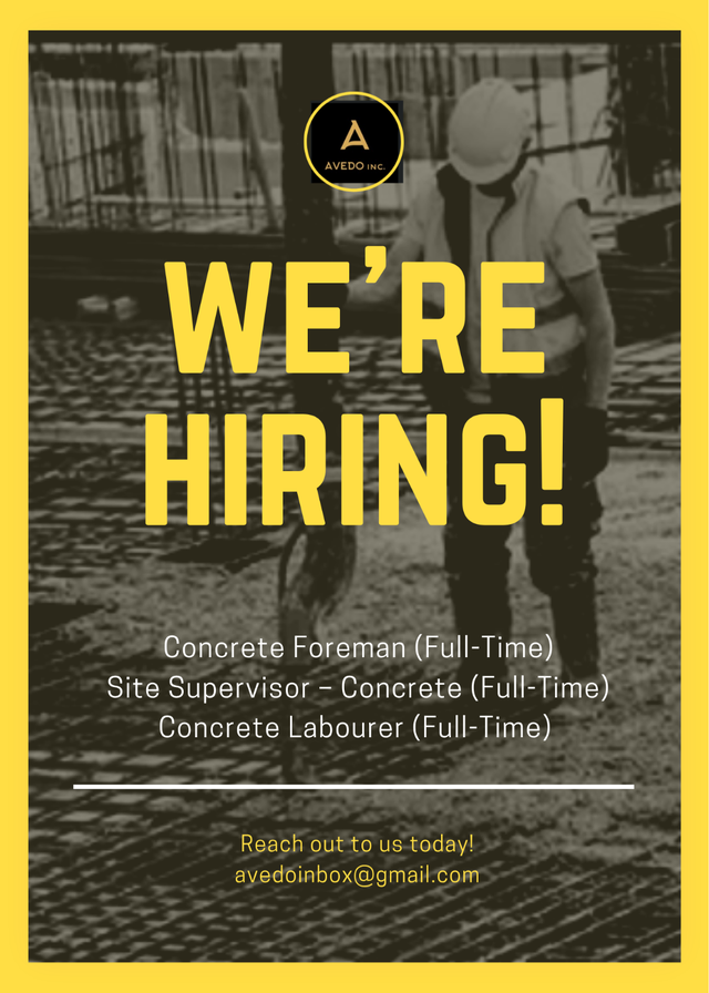URGENTLY HIRING NOW – CONCRETE CREW WANTED | START ASAP