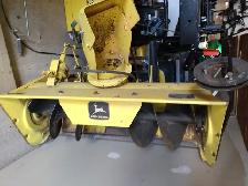 ISO John Deere snowblower and blade attachments