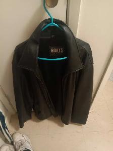 roots leather jacket forsale