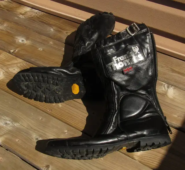Frank Thomas Motorcycle Road Boots - Vintage sz 10.5