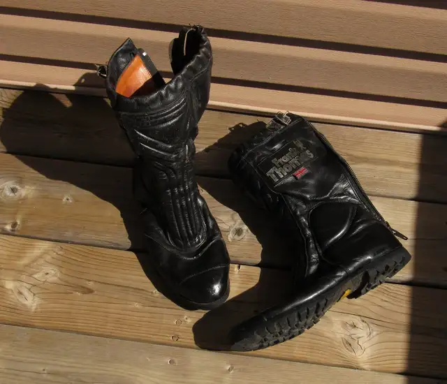Frank Thomas Motorcycle Road Boots - Vintage sz 10.5 - Photo 2