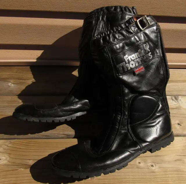 Frank Thomas Motorcycle Road Boots - Vintage sz 10.5 - Photo 4