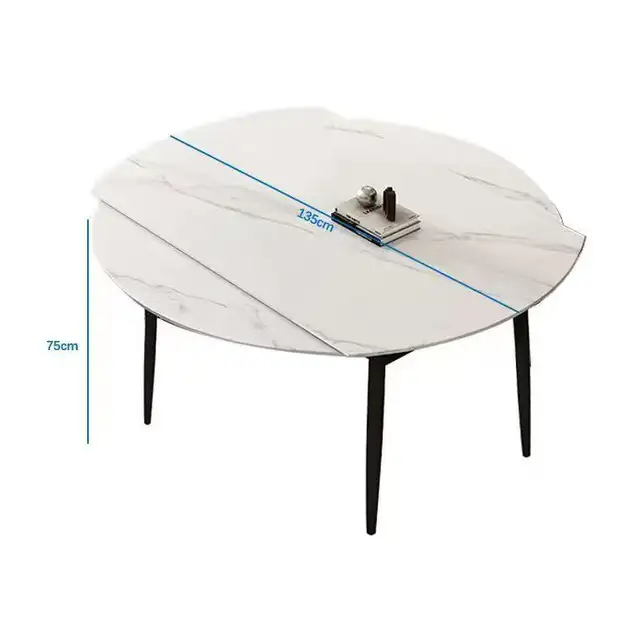Brand New 1.35m Diameter Sintered Stone Dining Table $399 - Photo 2