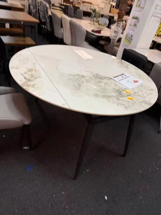 Brand New 1.35m Diameter Sintered Stone Dining Table $399 - Photo 3