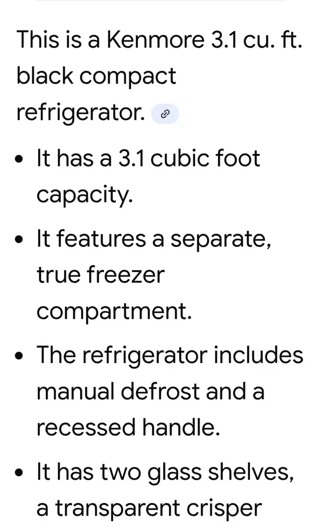 REFRIGERATOR ( KENMORE COMPACT REFRIGERATOR) - Photo 9