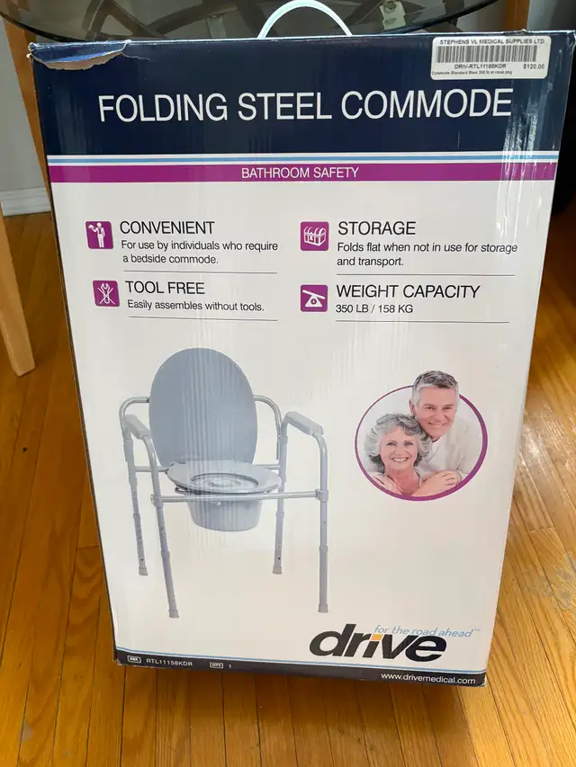 Commode, barely used, very clean and durable