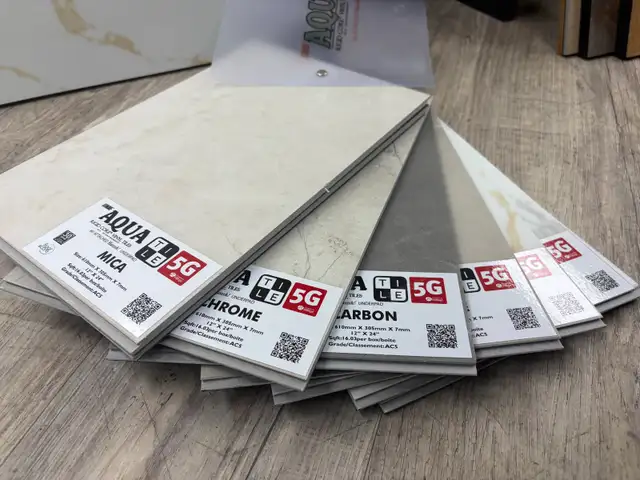 Waterproof Tile Flooring – AQUA TILE 5G (7mm Thick, AC5 Rated) - Photo 3