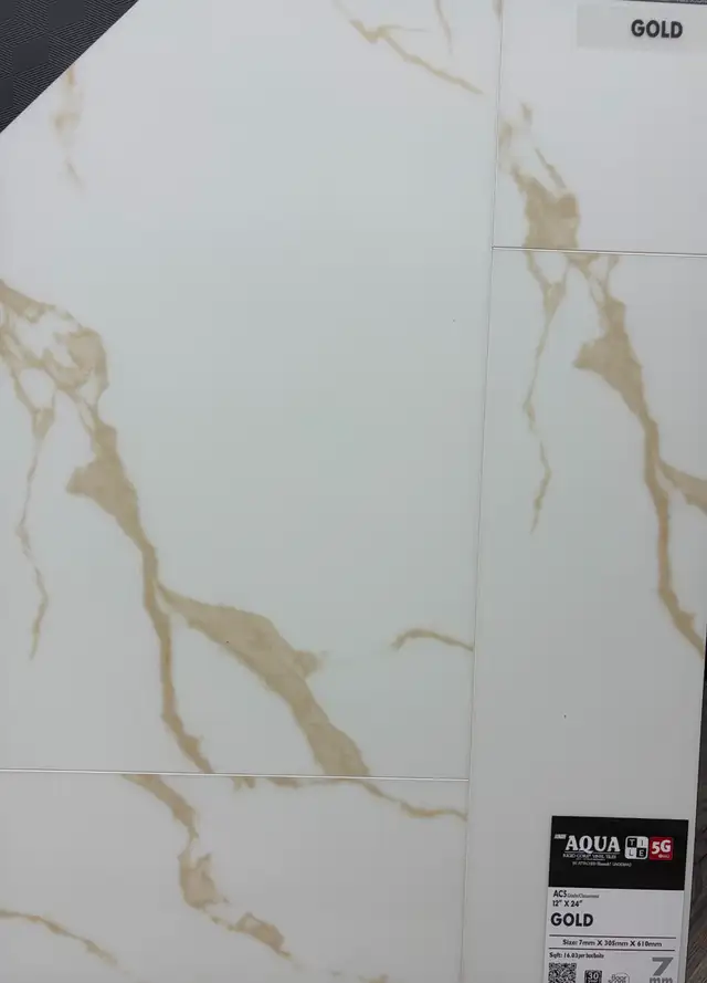 Waterproof Tile Flooring – AQUA TILE 5G (7mm Thick, AC5 Rated) - Photo 4