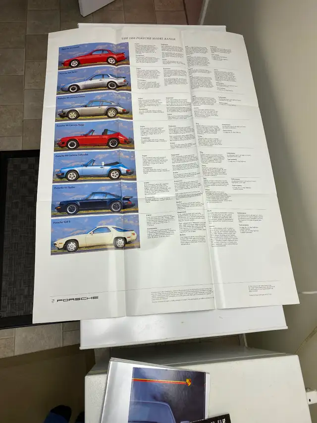 Vintage Porsche Dealer Brochures mid 1980’s , 959, 911 Turbo,928 - Photo 3