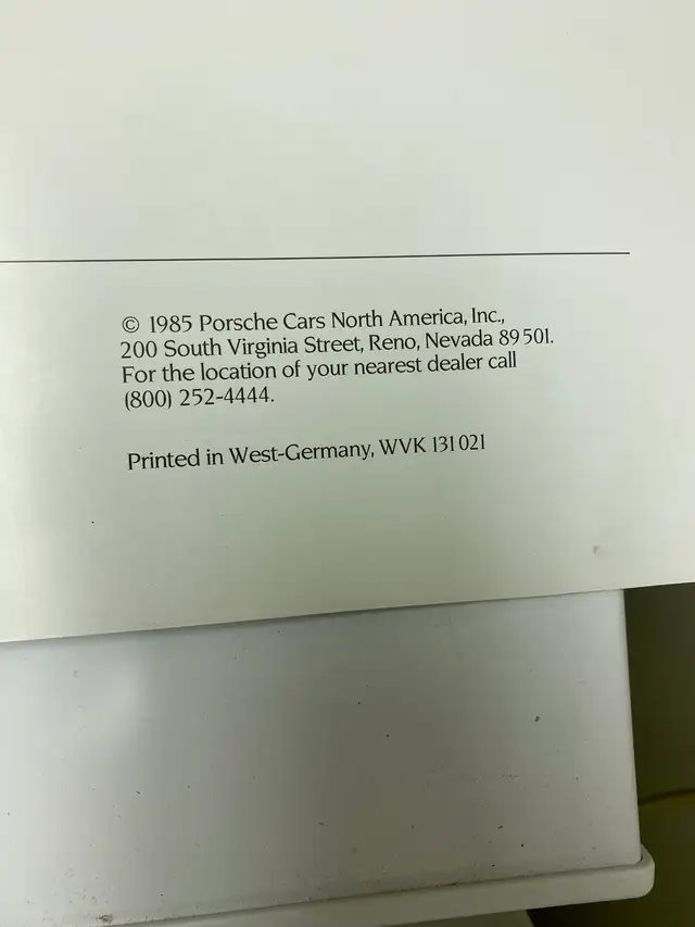 Vintage Porsche Dealer Brochures mid 1980’s , 959, 911 Turbo,928 - Photo 4