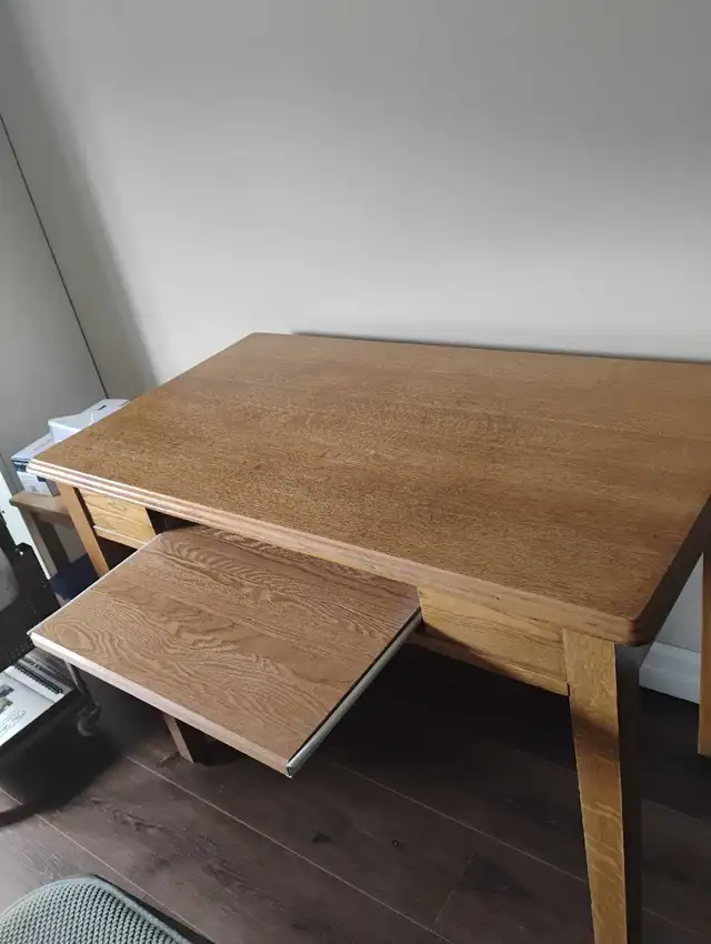 Desk /Table Solid Oak - Photo 2
