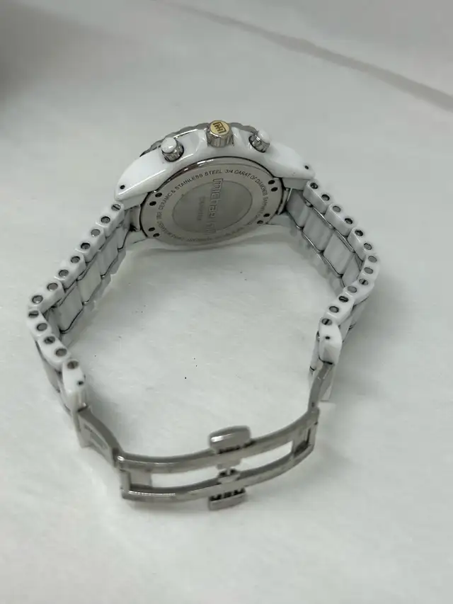 Michael Hill White Ceramic Watch 3/4 Carat Diamonds - Photo 6
