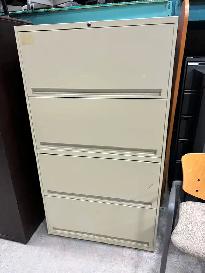 4 Drawer Lateral Filing Cabinet-Used Cabinets-Call Us Now!