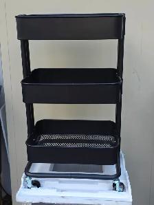 3 Shelves Rolling Utility Cart Organizer