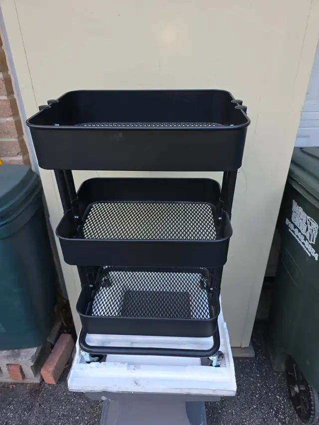 3 Shelves Rolling Utility Cart Organizer - Photo 3