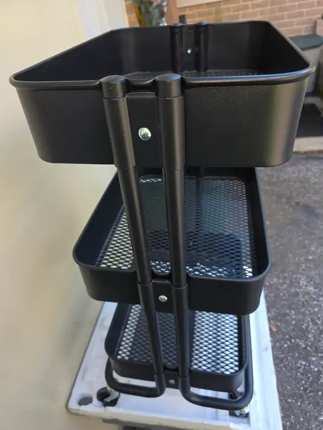 3 Shelves Rolling Utility Cart Organizer - Photo 9