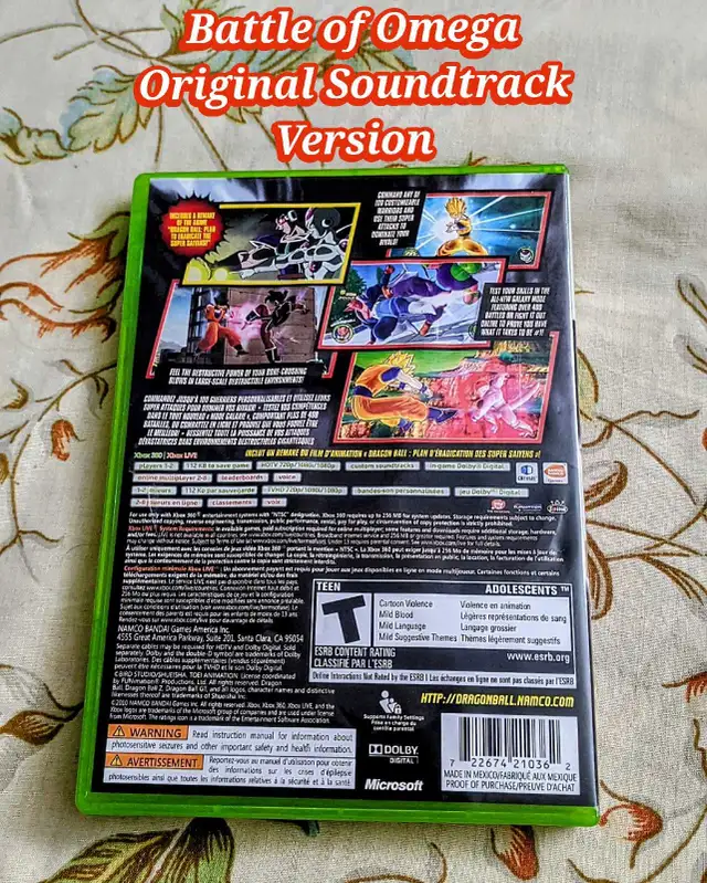 Rare CIB DBZ Raging Blast 2 Xbox 360 - Photo 3