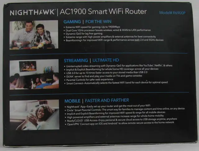 Netgear Nighthawk AC1900 Smart WiFi 5 Router - Photo 2