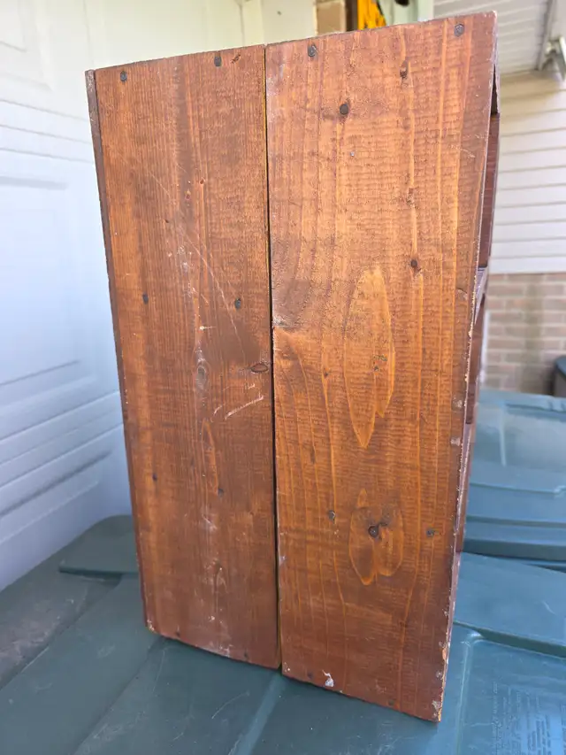 Nine Compartments Antique Vintage Wine Bottle Rack Wood Crate - Photo 9
