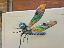 Dragon Fly Yard Decoration On A Shaft To Repel/Scare Insects