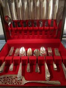 #60-99  PARKLANE silverware set for 8 - Photo 2