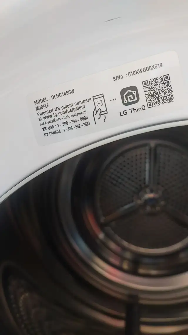NEW LG 24-Inch Front Load Laundry Pair - Photo 3