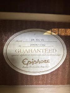 Epiphone DR100 Songman Accoustic Natural - Photo 5