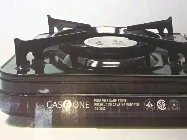 GAS ONE 10,000 BTU Portable Butane Gas Camping Stove Plastic Cas