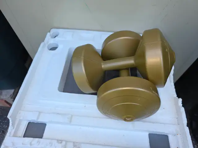 Two 10 lbs Plastic Dumbells Curling Weights - Photo 8