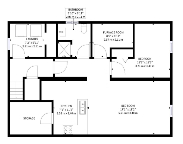 1-Bed   Living Room | Scarborough | $1,500   35% utilities - Photo 14