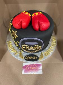 Boxing gloves cake, custom cake - Photo 2