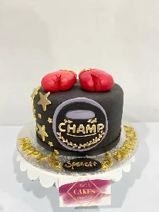 Boxing gloves cake, custom cake - Photo 6