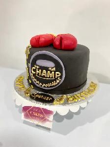 Boxing gloves cake, custom cake - Photo 9