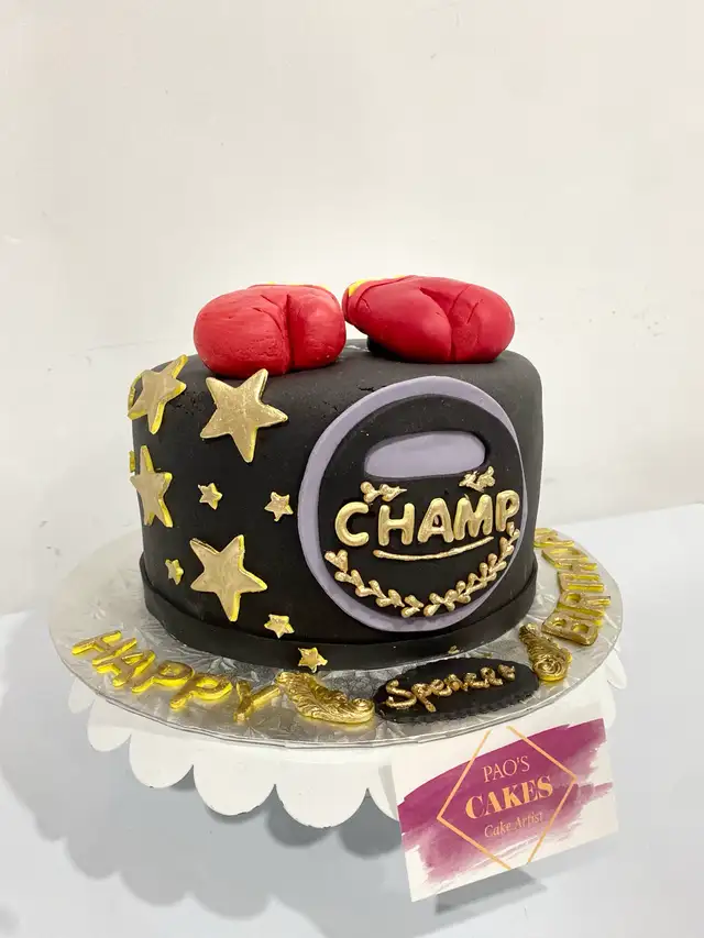 Boxing gloves cake, custom cake - Photo 10