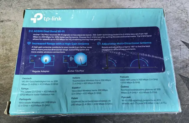 TP-LINK ARCHER T2U PLUS AC600 USB WI-FI ADAPTER – HIGH GAIN – 20 - Photo 3