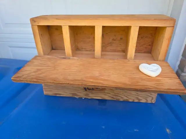 8 Compartments Soap Display Wood Box With Hinged Flaps Organizer - Photo 8